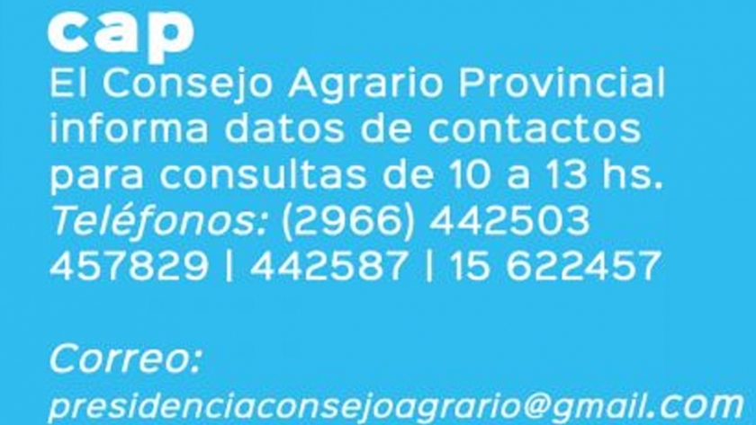 El CAP trabaja junto a productores santacruceños en el marco de la emergencia sanitaria