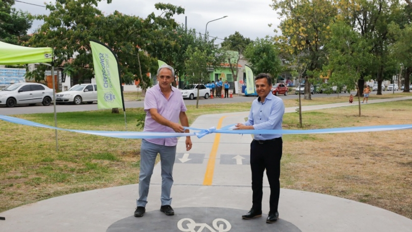 Giuliano inauguró en Chascomús una red de vías seguras que beneficia a más de 40 mil personas