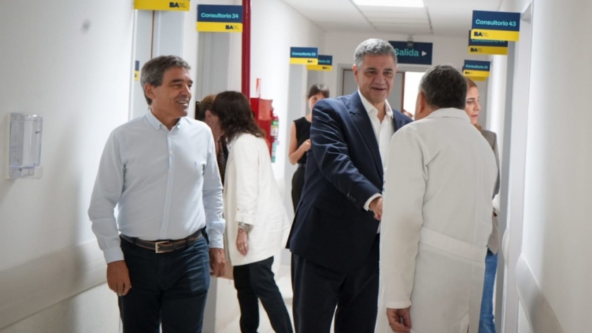 Jorge Macri inauguró los consultorios externos del Hospital Piñero