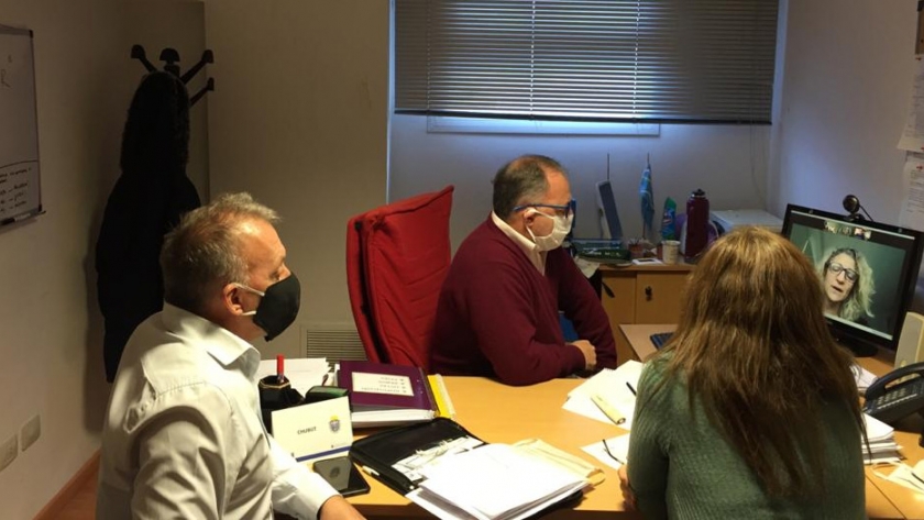 Autoridades de la regional Patagonia Sur mantuvieron la primera reunión por videoconferencia