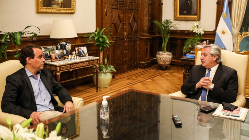 El Presidente se reunió con el reelecto intendente de Río Cuarto