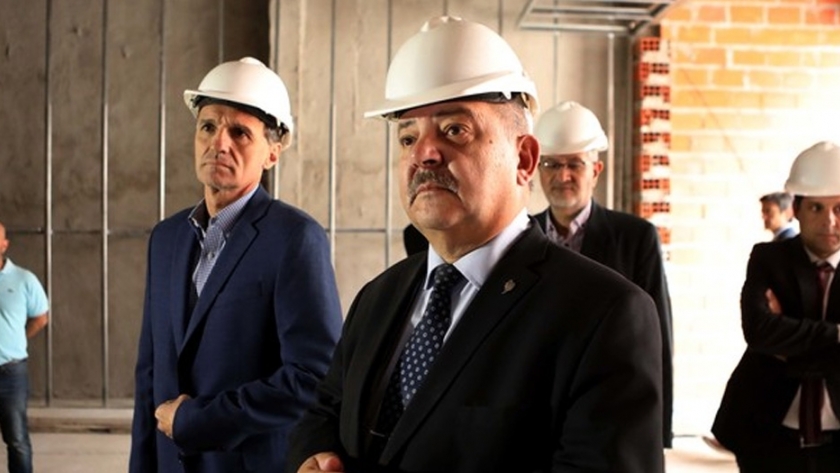Katopodis recorrió obras en la Universidad de La Plata