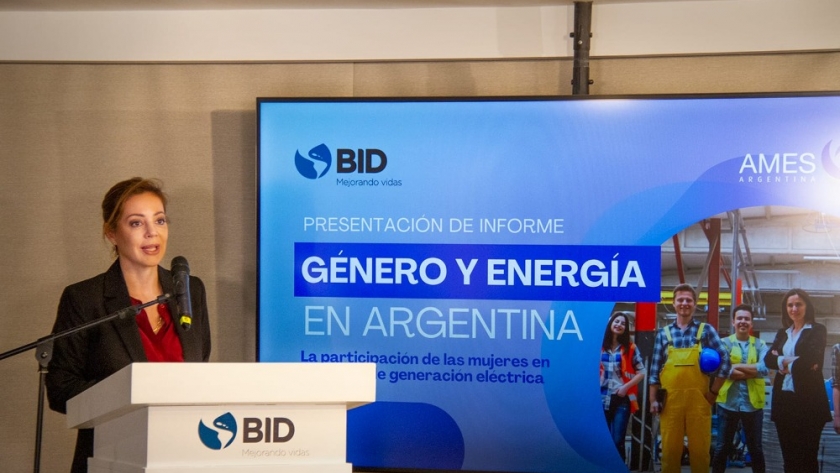 Flavia Royon estuvo presente en el lanzamiento del informe del Banco Interamericano de Desarrollo sobre género y energía