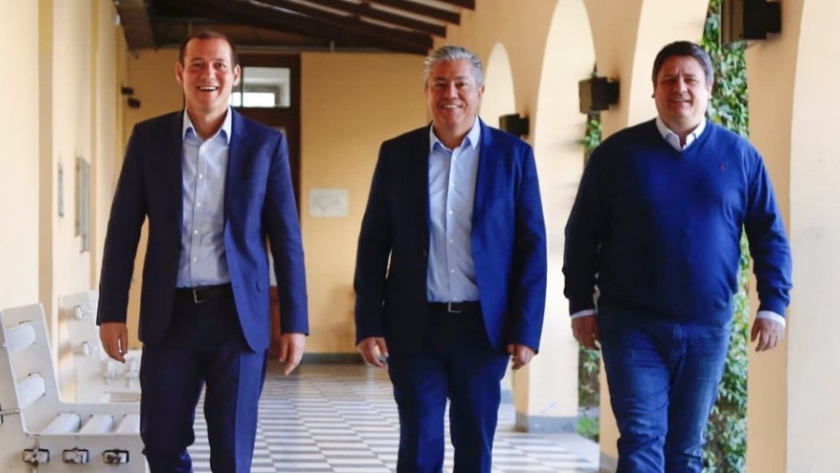 Gutiérrez, Figueroa y Gaido se reunieron en Casa de Gobierno