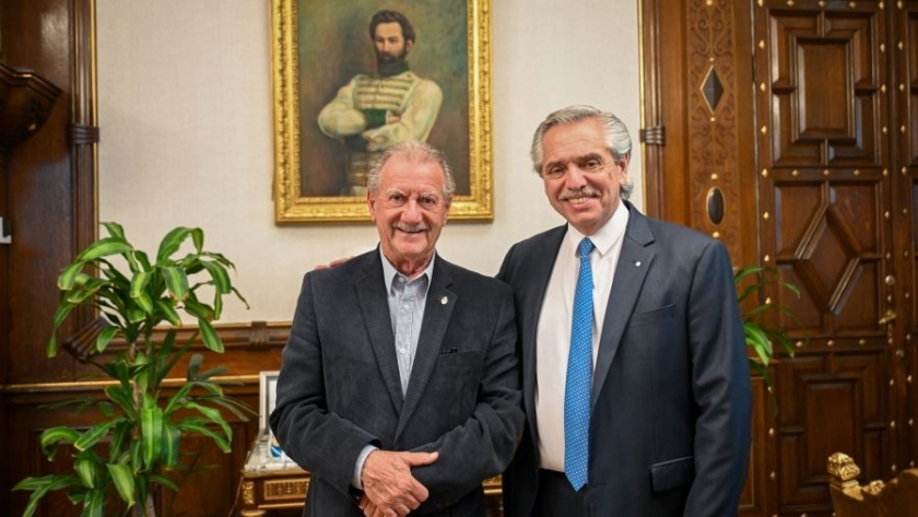 El vicegobernador Marocco se reunió con el presidente Alberto Fernández