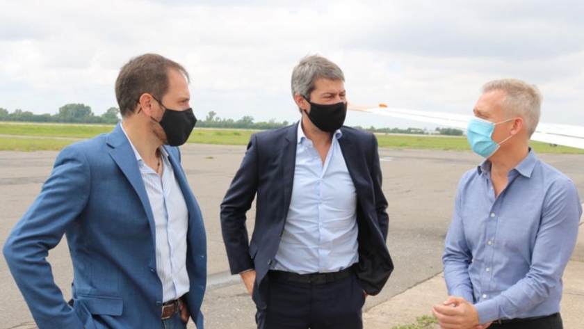 Lammens fue recibido por funcionarios provinciales