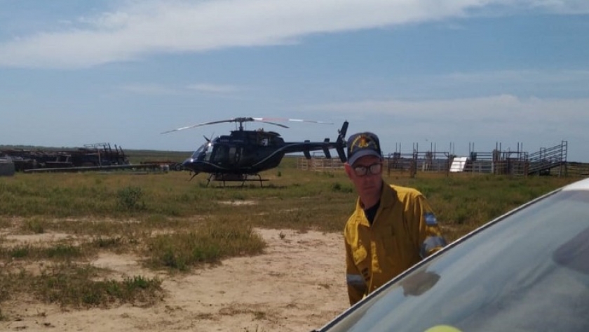 Se concretó un nuevo operativo de combate de incendios en islas de Victoria