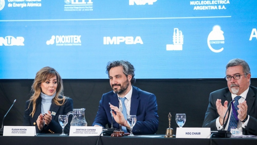 El canciller Cafiero inauguró la reunión plenaria del Grupo de Proveedores Nucleares, un foro internacional clave del sector nuclear
