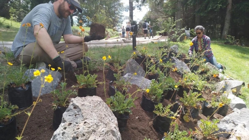 Cervecería de Bariloche suma la experiencia de cultivar plantas nativas en su predio: para imitar.