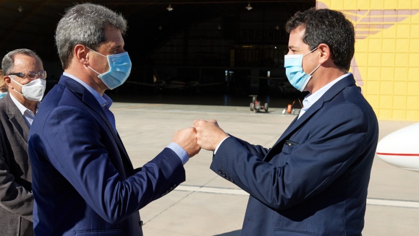 Wado de Pedro visitó San Juan y junto a Uñac se reunió con empresarios locales y recorrió obras de infraestructura