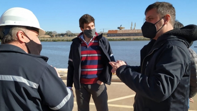 Supply recorrió la zona industrial de Berisso junto al intendente Cagliardi