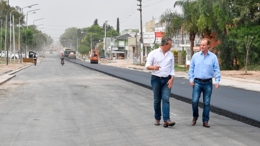 Bordet destacó que la obra de Avenida Zanni dará transitabilidad y seguridad a Paraná