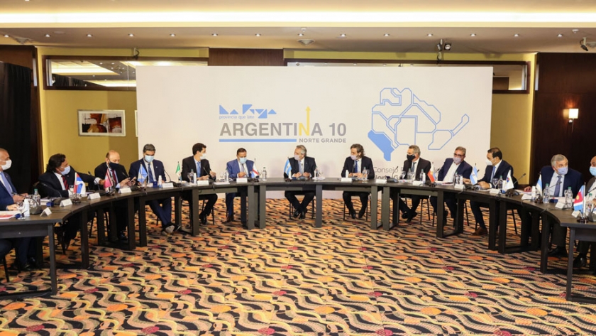 El Presidente se reunió con los gobernadores del Norte Grande
