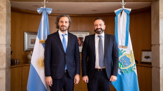 El canciller Cafiero se reunió con el secretario de Estado para Asuntos Exteriores de la República de San Marino, Luca Beccari