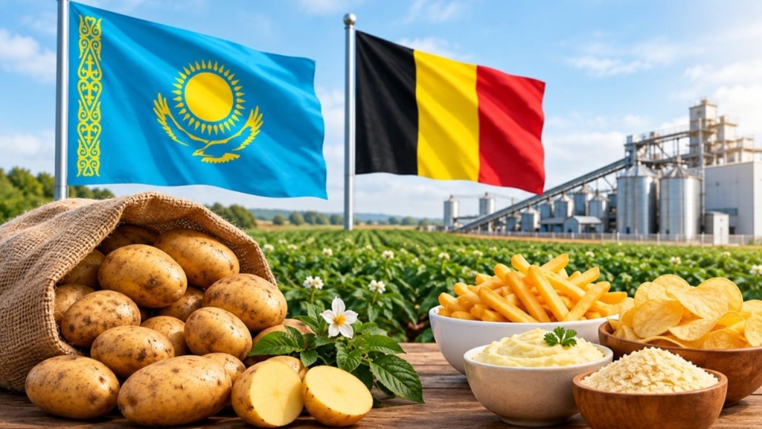 Bélgica y Kazajistán se asocian para procesar y exportar papa