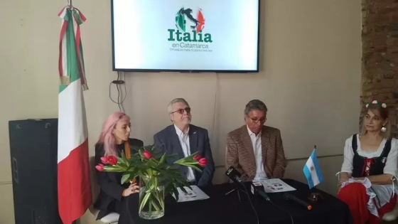 Con una importante agenda cultural, artística y gastronómica, inicia Italia en Catamarca