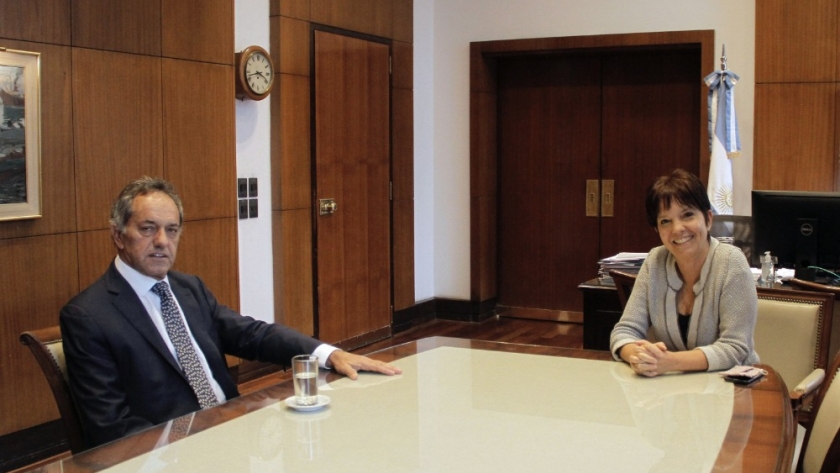 Scioli y Marcó del Pont coordinaron agendas para fomentar la inversión