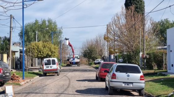 Barrio Santa Teresa se suma al Programa Luz Verde con nueva iluminación LED