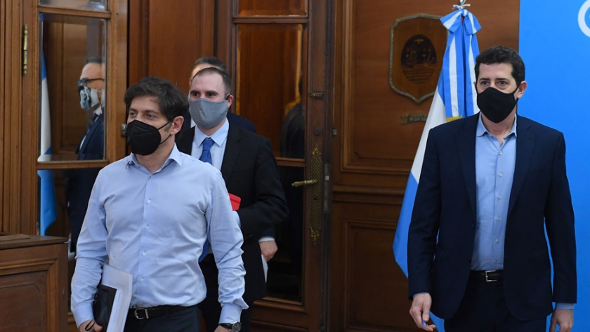 Wado de Pedro, Guzmán y Kulfas recibieron a Kicillof y completaron la ronda de diálogo con todas las provincias