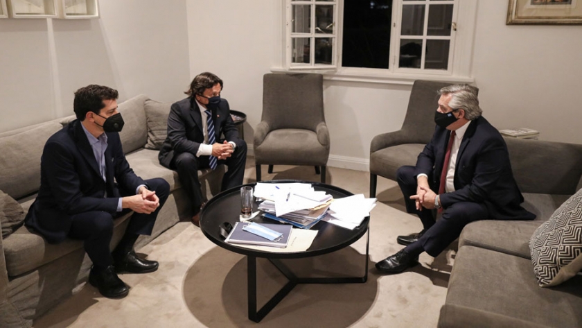 El presidente Alberto Fernández recibió al gobernador Gustavo Sáenz