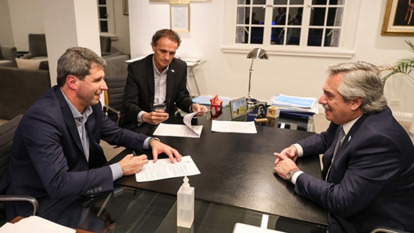 Uñac se reunió con Alberto Fernández para analizar la situación económica y sanitaria nacional y provincial