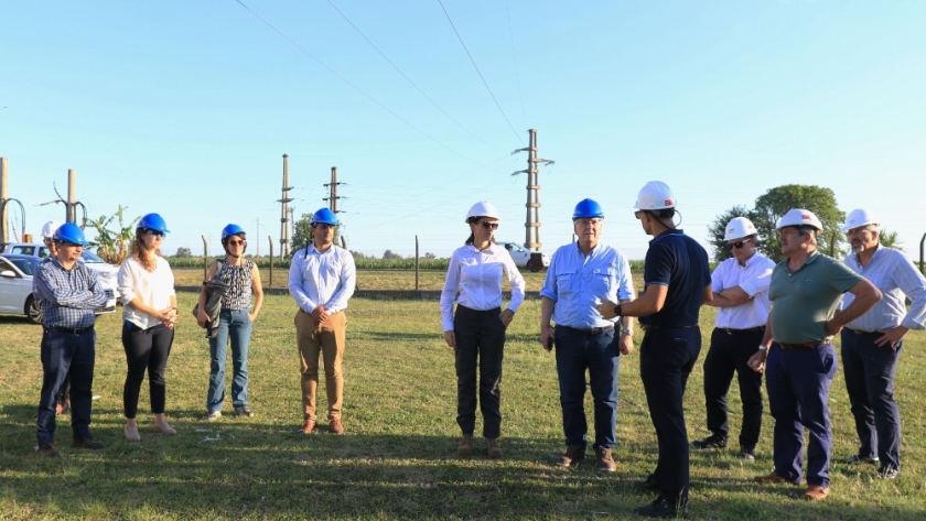 Funcionarios nacionales recorrieron obras eléctricas estratégicas para la provincia de Entre Ríos