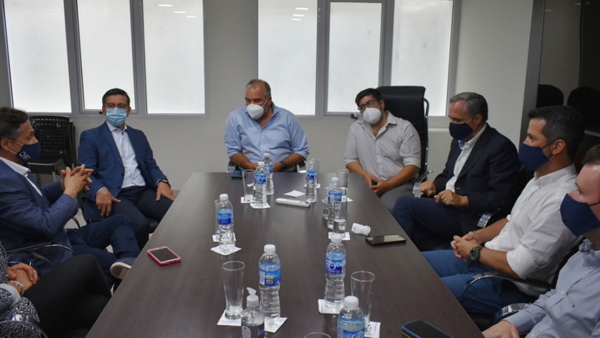 Los ministros Polich y López Desimoni se reunieron con el titular de la CNR