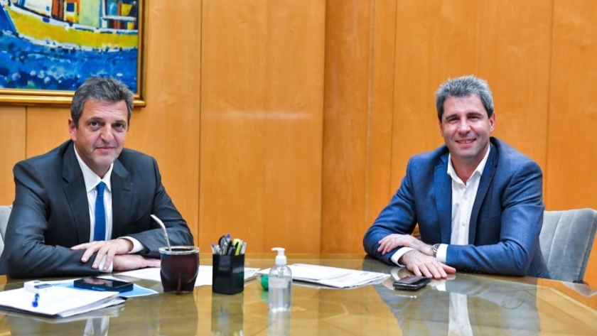 Uñac se reunió con Massa para analizar varios temas de interés provincial