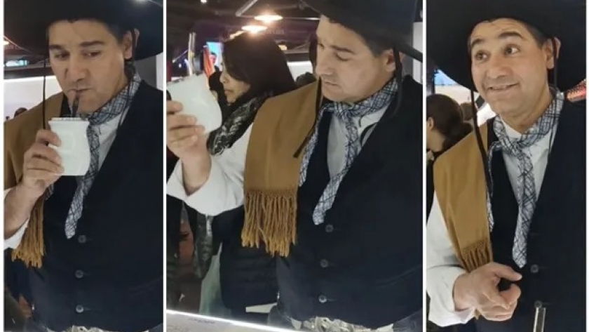 La reacción viral del gaucho que probó un mate eléctrico de $45.000