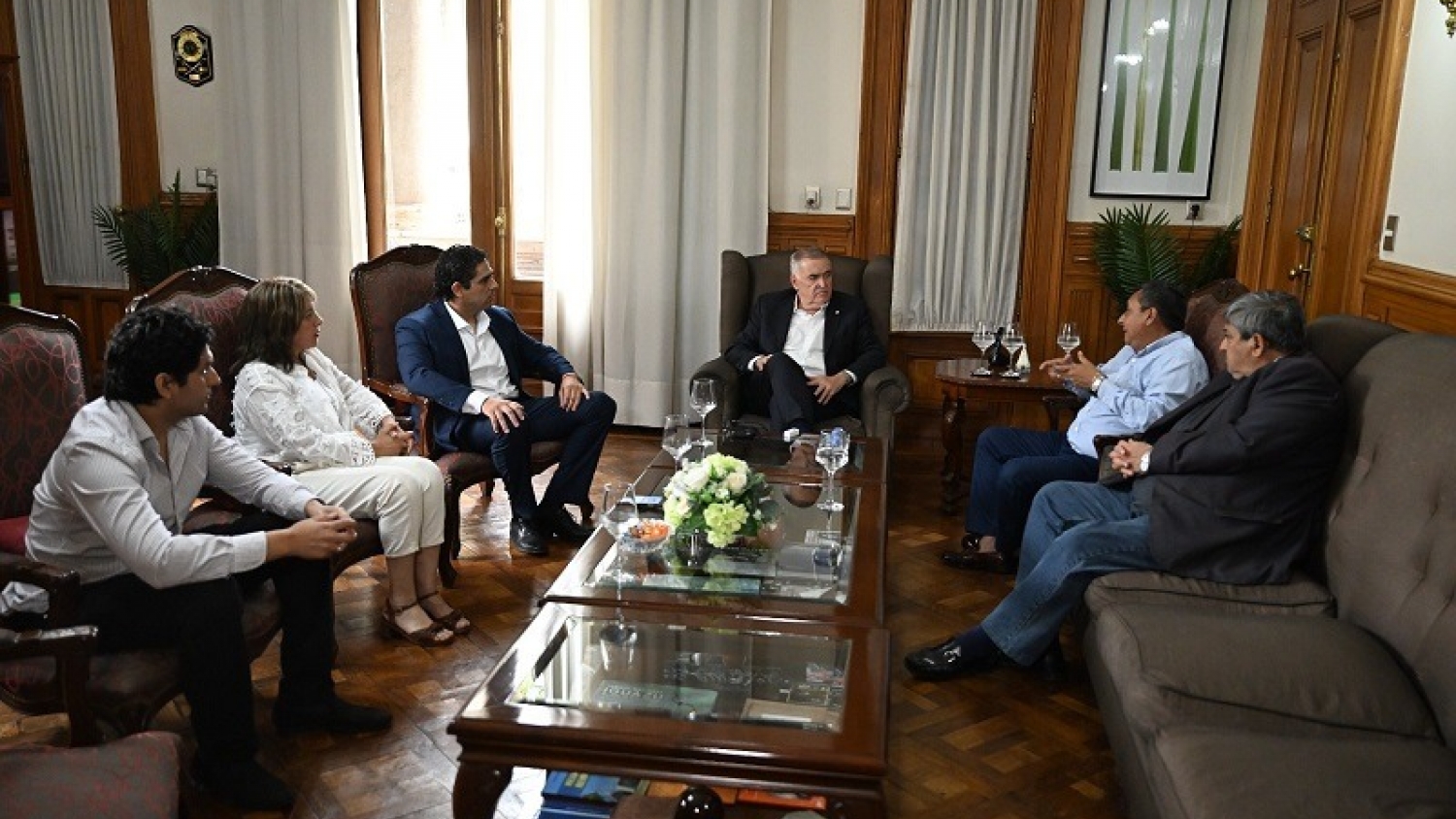 Osvaldo Jaldo recibió y felicitó a Bruno Romano, nuevo intendente electo de Alberdi