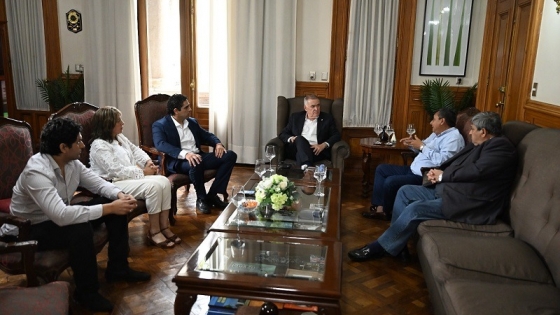 Osvaldo Jaldo recibió y felicitó a Bruno Romano, nuevo intendente electo de Alberdi