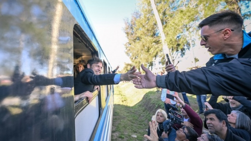 Kicillof inauguró el nuevo tramo del Tren Universitario de La Plata