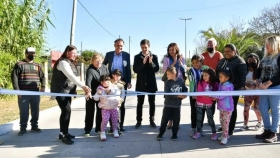 Katopodis inauguró obras de pavimentación en San Vicente