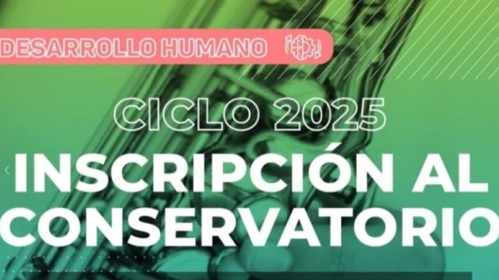 ¡Abren las inscripciones para el Conservatorio Municipal 2025!