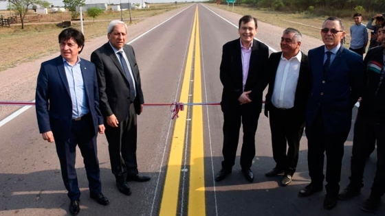Zamora inauguró la reconstrucción de la Ruta 130