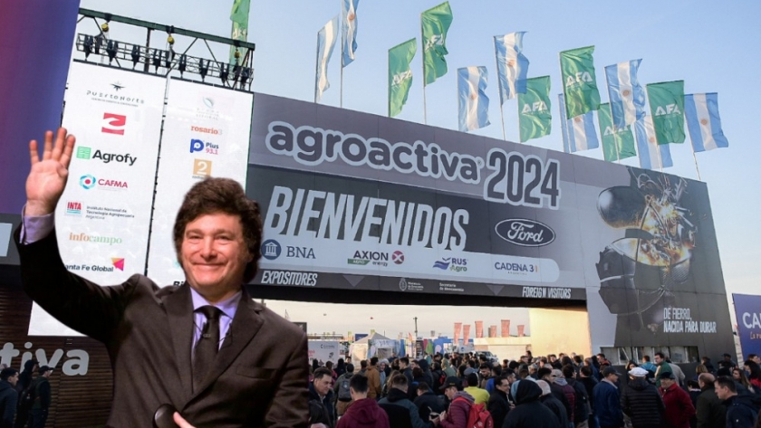Milei llega a Santa Fe para visitar  Agroactiva