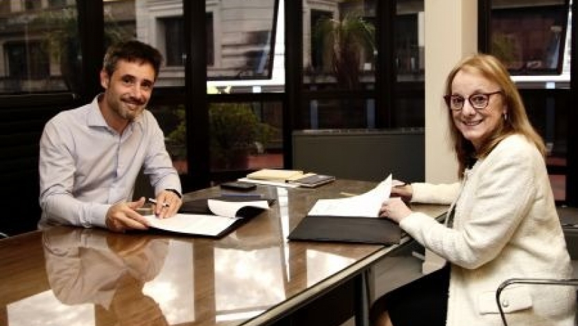 Alicia firmó convenio para implementar programa federal de acciones sustentables en Santa Cruz