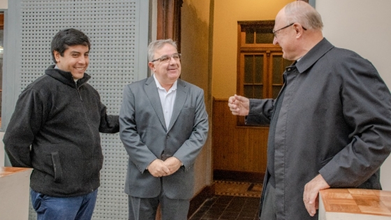 Raúl se reunió con el Obispo Urbanc en la previa de su viaje al Vaticano