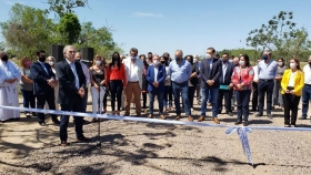 Inauguraron el enripiado de 13 kilómetros de la ruta provincial Nº 95 y otros dos accesos rurales en San Cosme