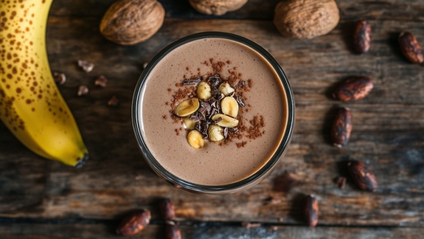 El batido de banana y chocolate que potencia el crecimiento muscular