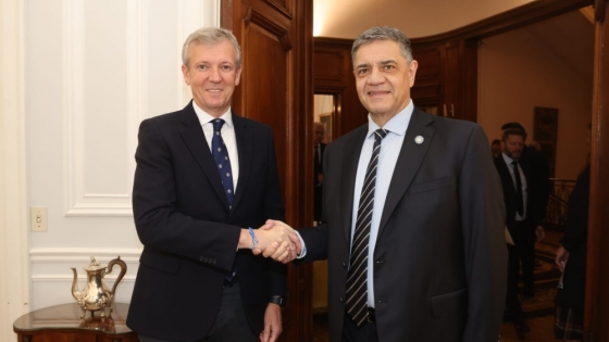 Jorge Macri mantuvo un encuentro con el Presidente de la Junta de Galicia, Alfonso Rueda