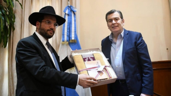 Gerardo Zamora se reunió con el gran rabino de la AMIA