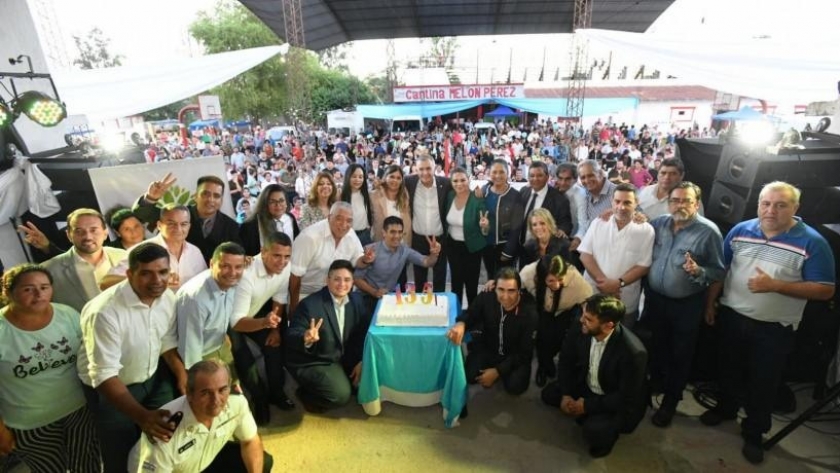 En el 135° aniversario, Jaldo entregó vehículos e inauguró obras de pavimentación