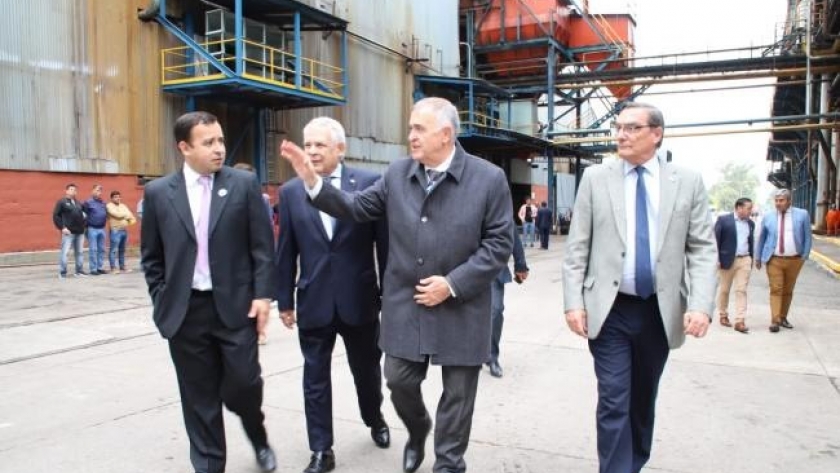 Jaldo participó del inicio de la zafra del Ingenio concepción