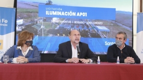 Se conocieron las ofertas para la obra de iluminación de la Autopista Rosario - Santa Fe en su extremo sur
