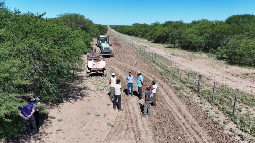 Intenso trabajo de Gobierno para mantener limpias las picadas cortafuegos
