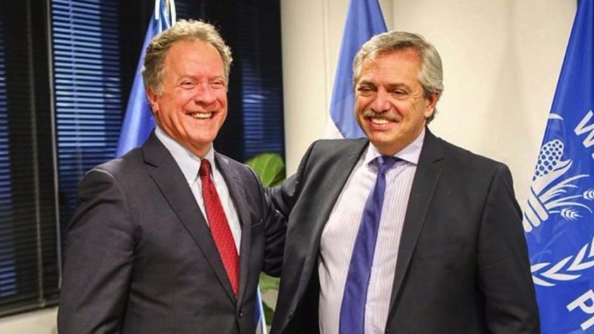El presidente Alberto Fernández se reunió con el director del Programa Mundial de Alimentos