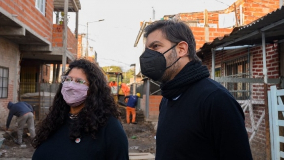 Bianco y Barrios recorrieron obras y programas de reurbanización en Lanús