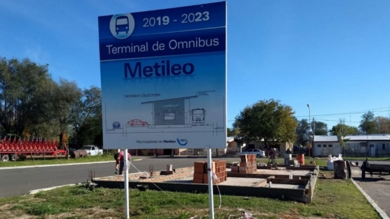 Metileo construye su terminal de ómnibus