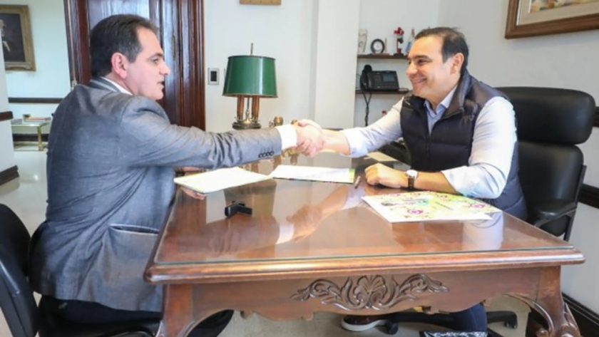 El gobernador Valdés formalizó la ejecución de cordón cuneta para la localidad de Santa Rosa